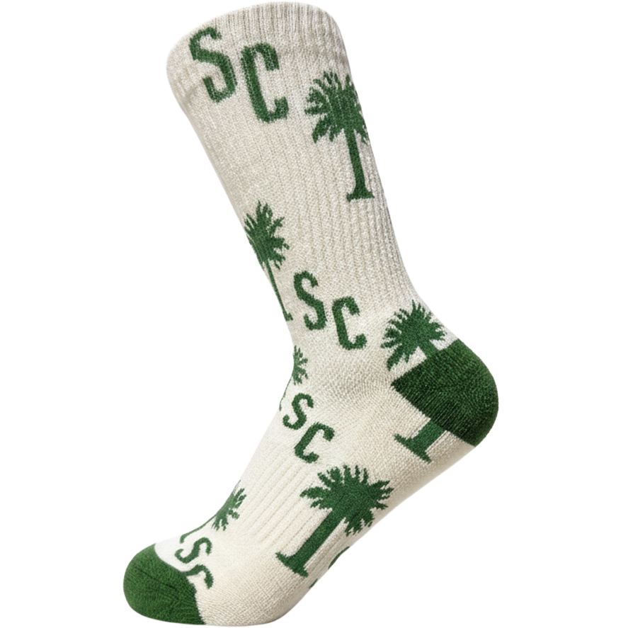 Palmetto Pattern Sock