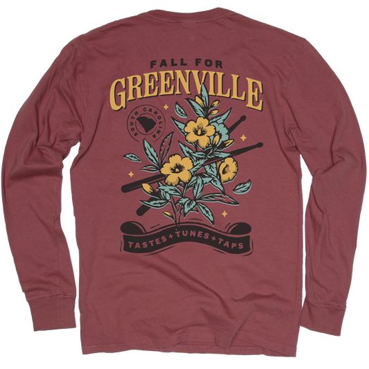 Fall For Greenville Drumsticks Unisex Long Sleeve Tee