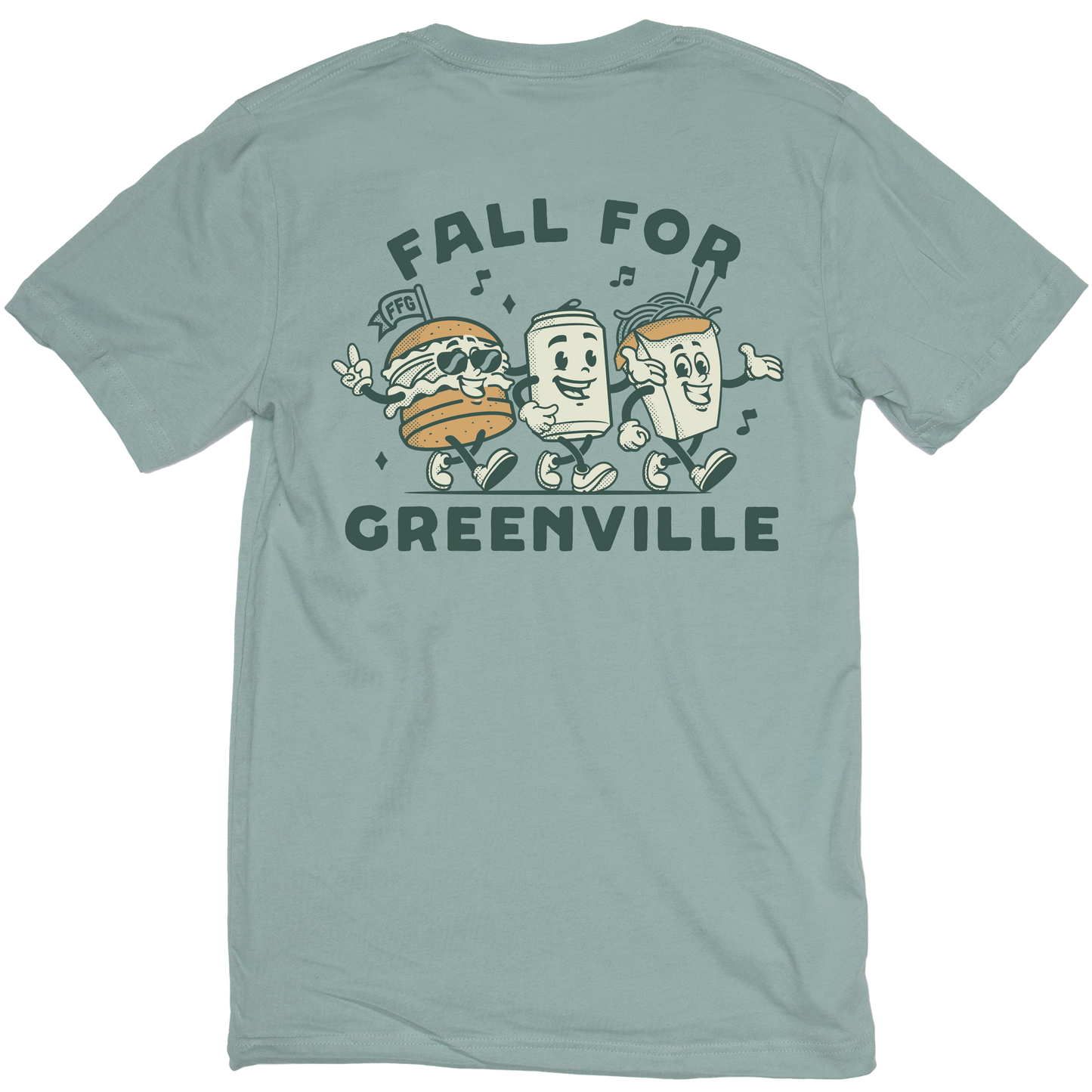 Fall For Greenville Cartoon Unisex Short Sleeve Tee