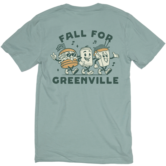 Fall For Greenville Cartoon Unisex Short Sleeve Tee